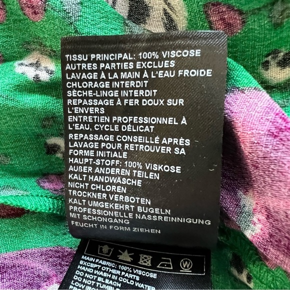 BA&SH Paco Long-Sleeved Floral wrap blouse with V-Neck 17737 - Picture 9 of 10